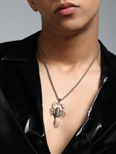 French Accent - The Scorpio Pendant Necklace - Metallic Silver